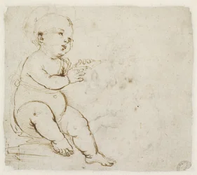 Verso: Study for the Christ Child